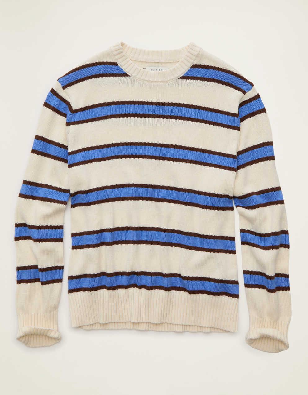 AE Striped Crew Neck Sweater