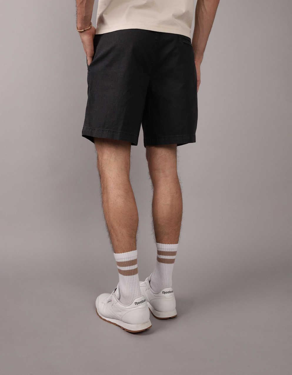 AE 8" Flex Lived-In Linen-Blend Trekker Short