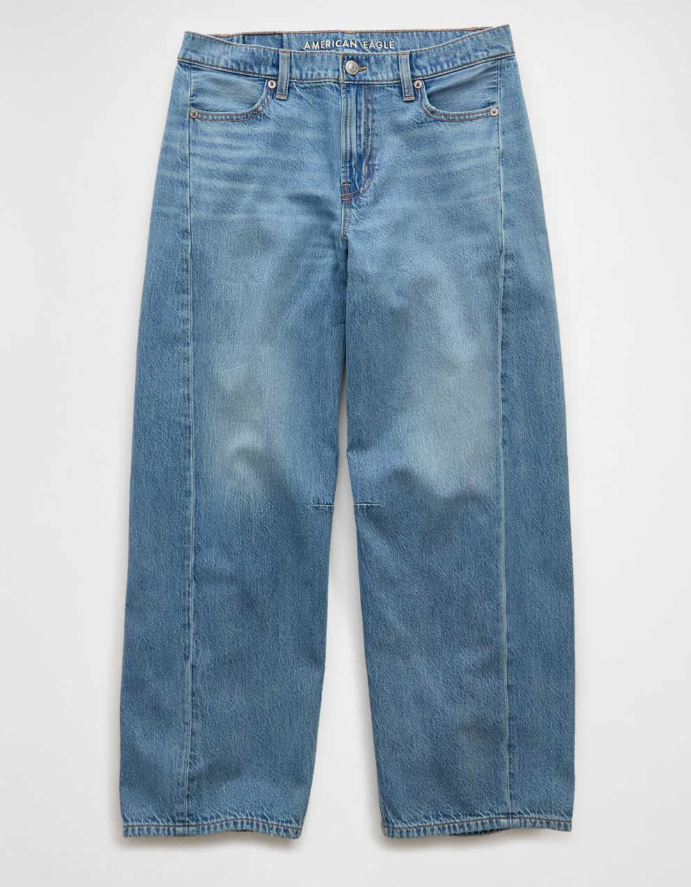 AE Dreamy Drape Strigid Barrel Jean