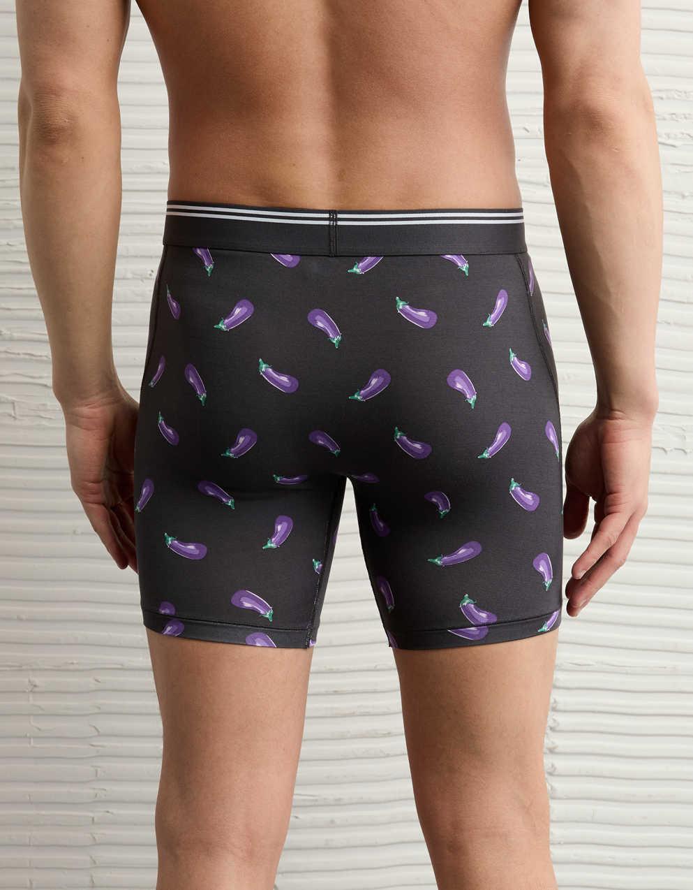 AEO Men's Eggplant 6" Ultra Soft Boxer Brief