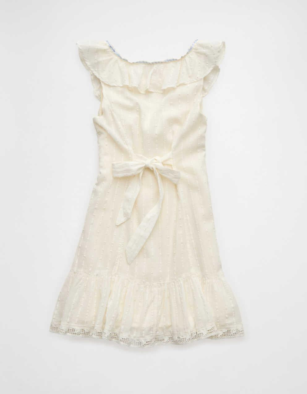 AE Tie-Front Lace Inset Mini Dress