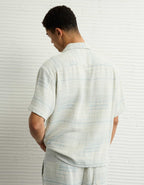 AE Poolside Textured Striped Button-Up Shirt