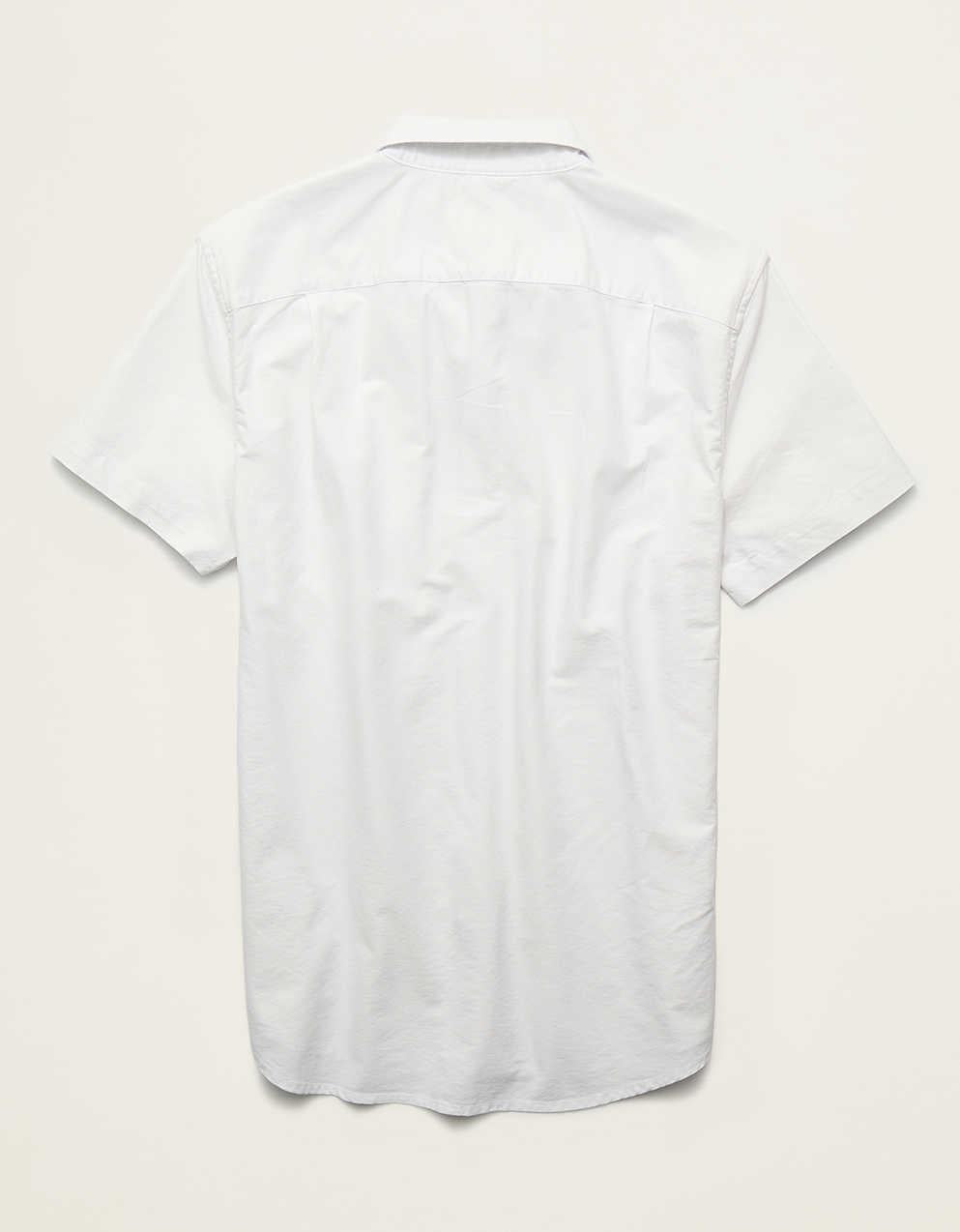 AE Short-Sleeve Slim Fit Button-Up Shirt