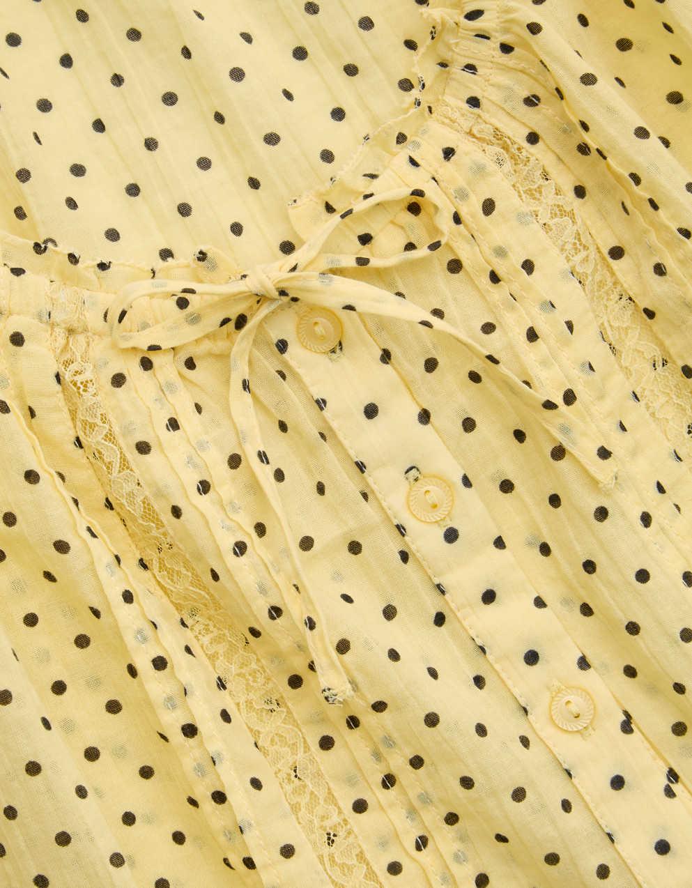 Aerie Woven Button Blouse