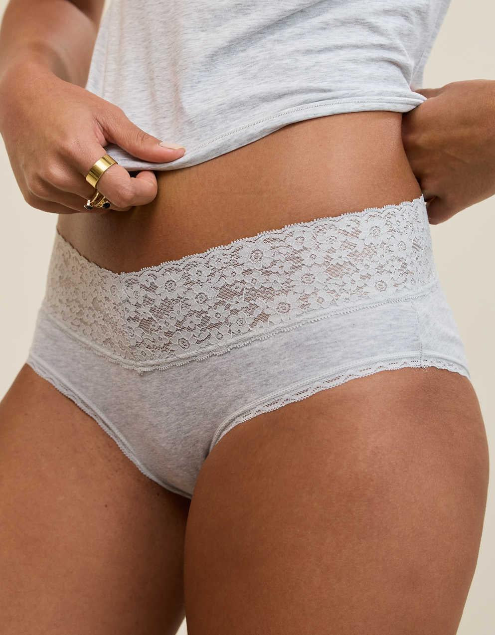 Superchill Vintage Lace Cotton Cheeky Underwear