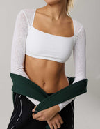 OFFLINE By Aerie Real Me Lace Long Sleeve Bra Top