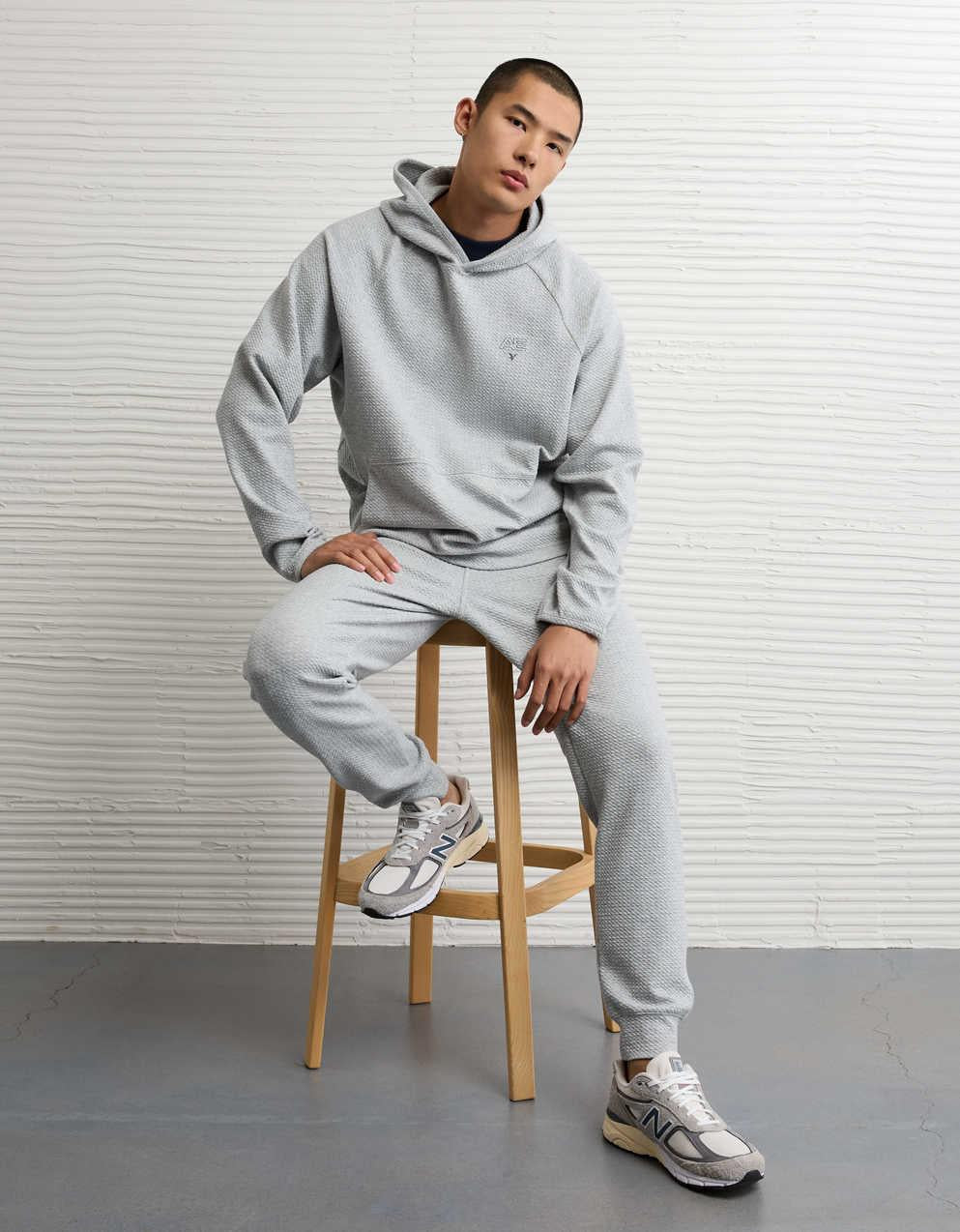AE 24/7 Textured Fleece Hoodie