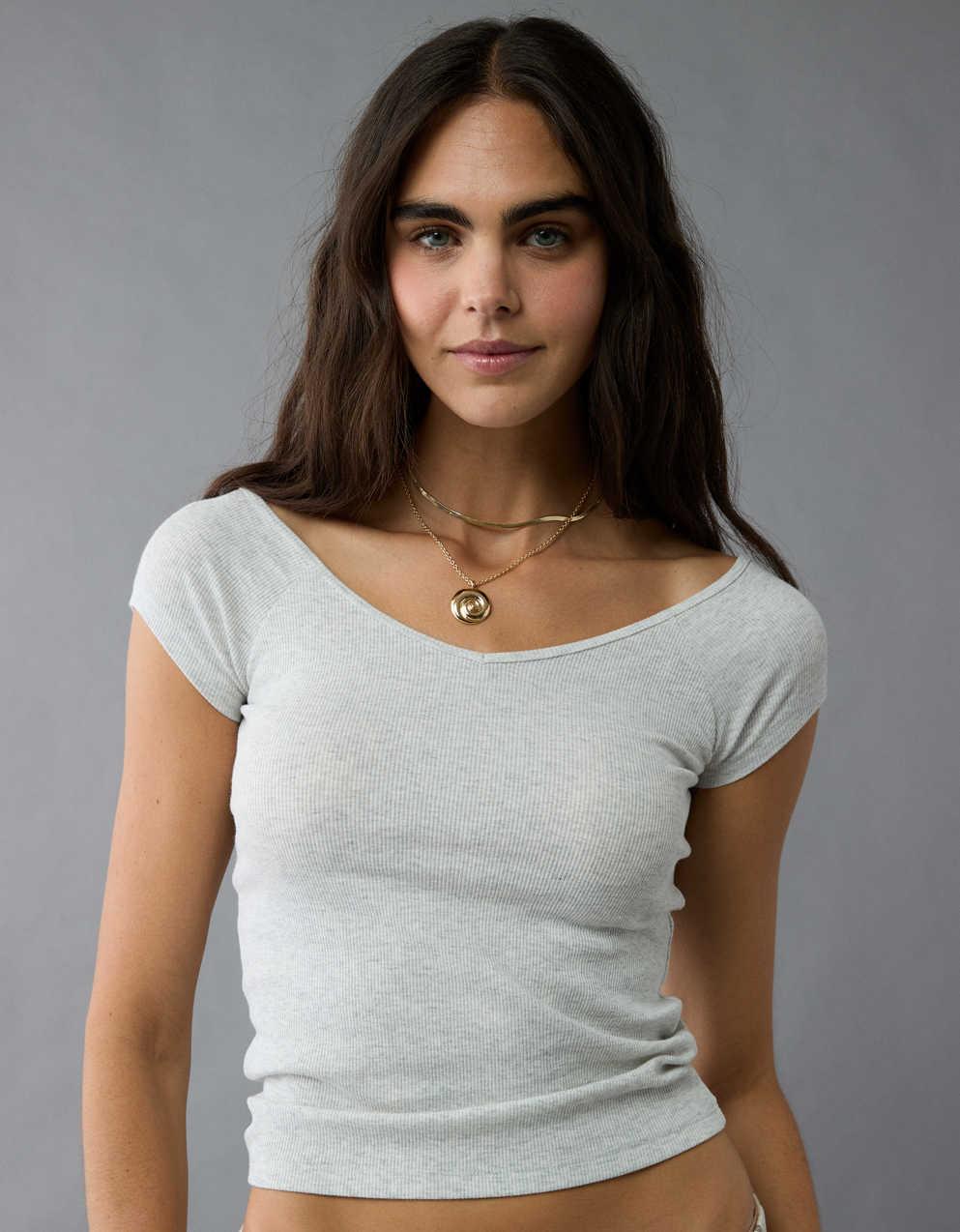 AE Saltwash V-Neck Baby Tee