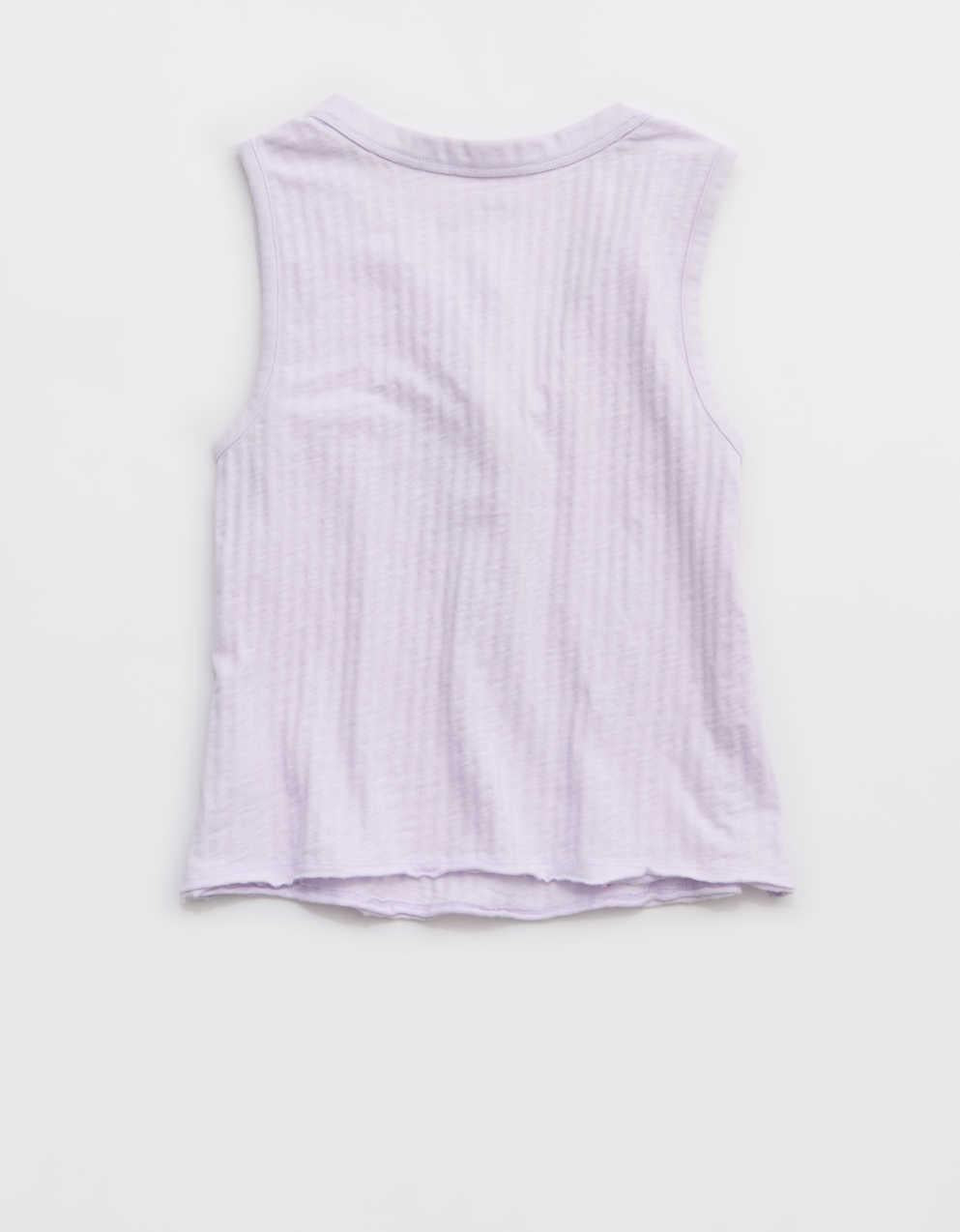 Aerie Shadow Stripe Henley Tank Top