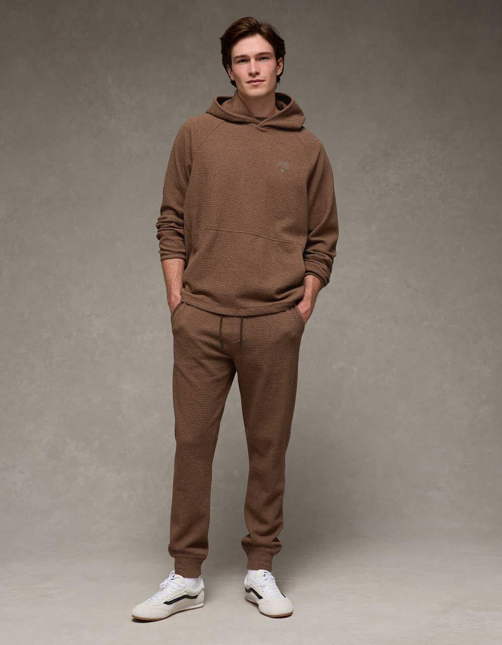 AE 24/7 Textured Fleece Hoodie