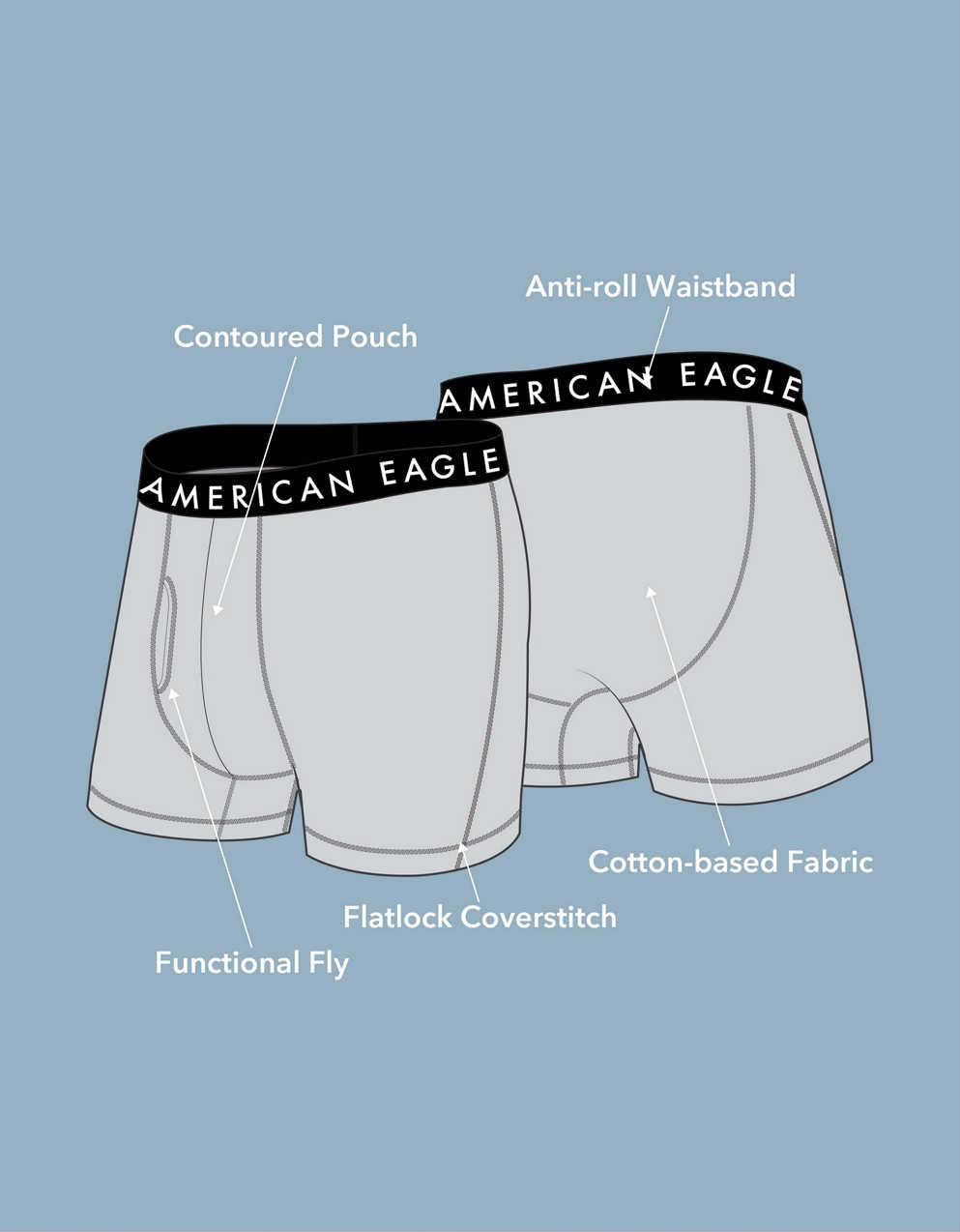 AEO Men's Lemons 4.5" Classic Boxer Brief