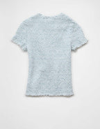 AE Smocked Hey Baby Tee