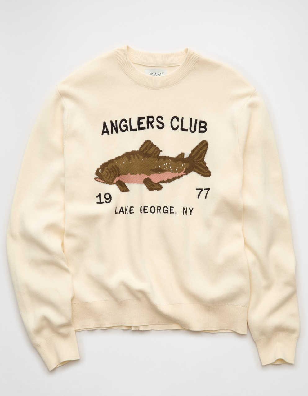 AE Trout Graphic Crew Neck Sweater