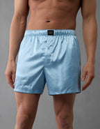 AEO Men's Solid Satin Pocket Boxer Short