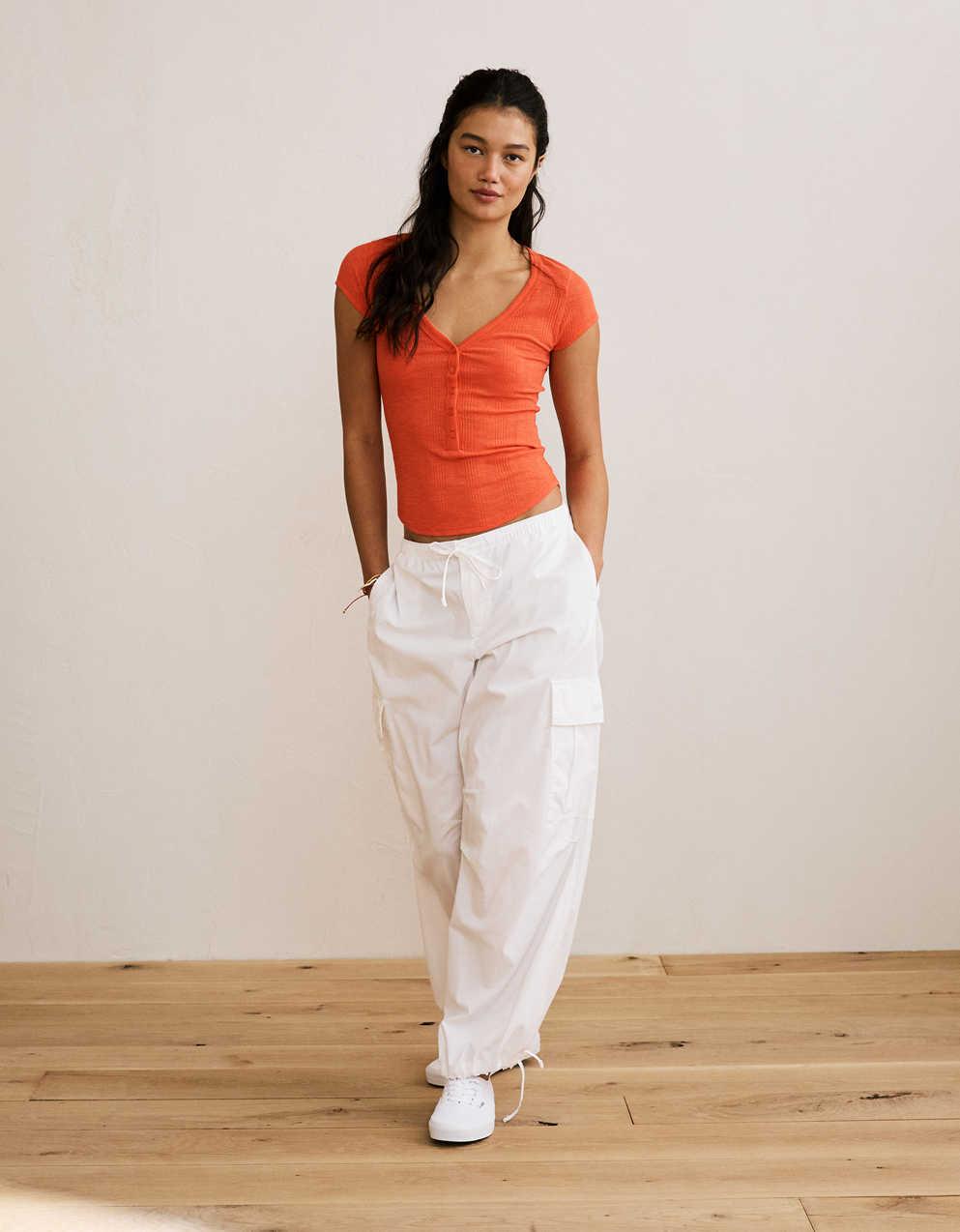 AE V-Neck Henley T-Shirt