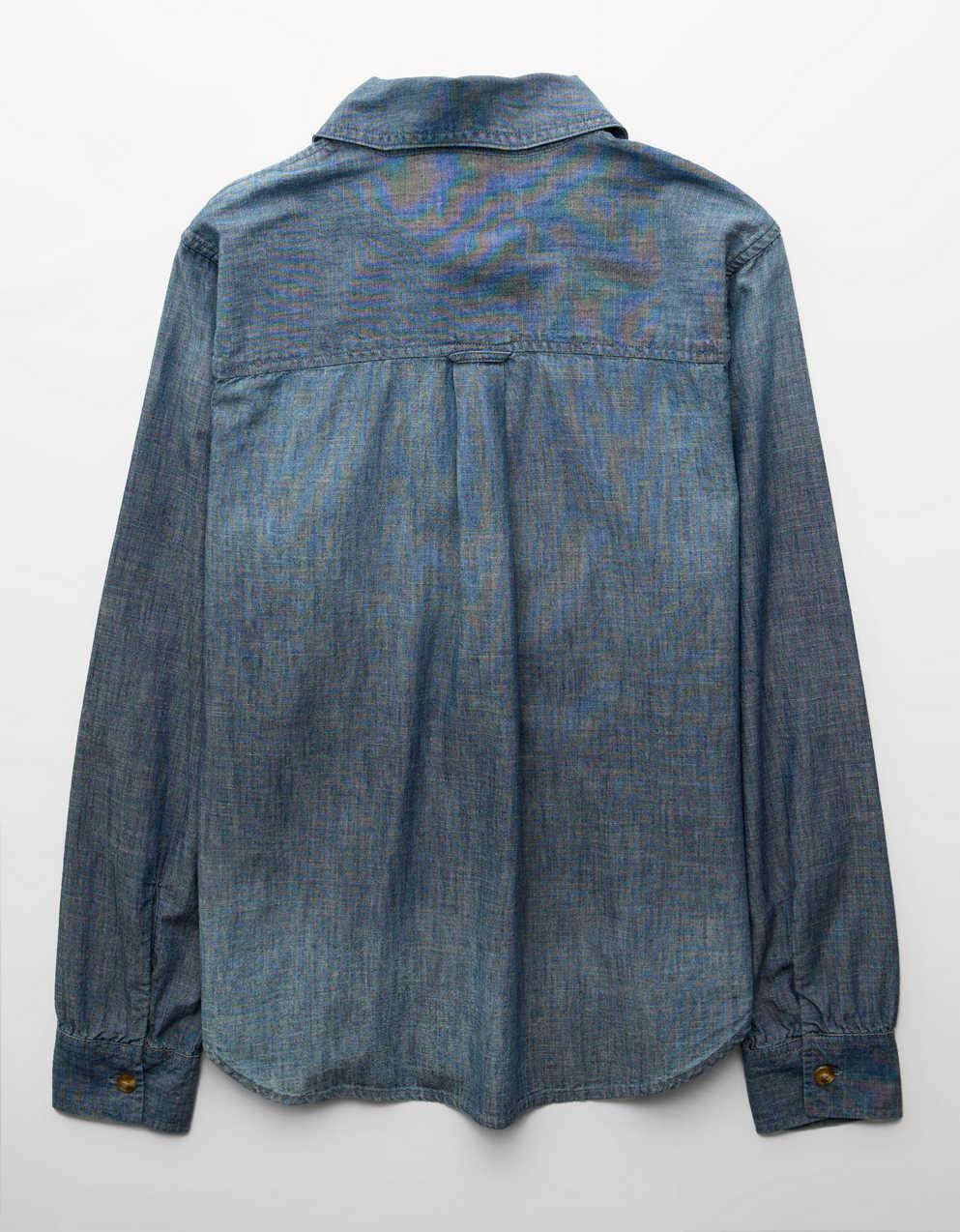 AE Bestie Long-Sleeve Button-Up Shirt