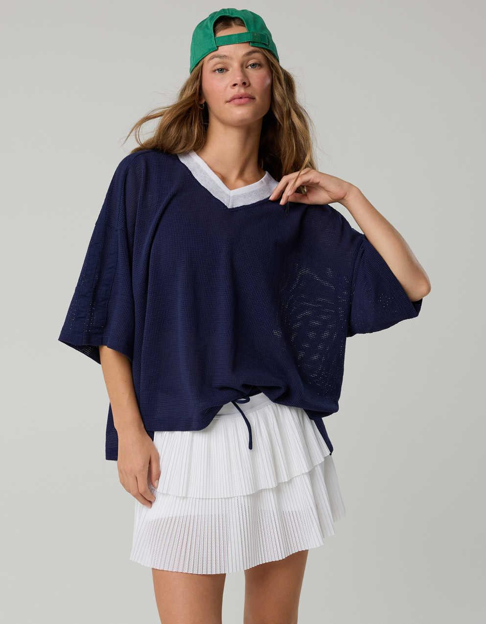 OFFLINE By Aerie Mesh Jersey Short Sleeve T-Shirt