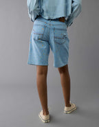 AE 11" Pride Dreamy Drape Stretch Denim High-Waisted Jort