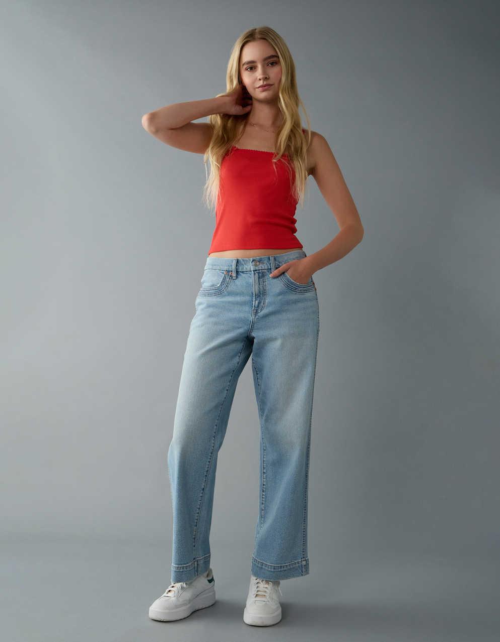 AE Stretch Curvy High-Waisted Stovepipe Jean