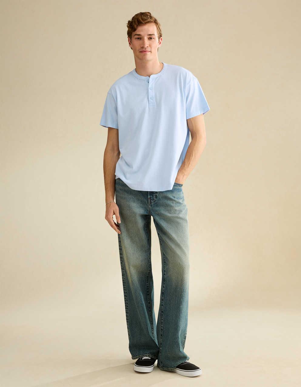 AE Vintage Relaxed Fit Henley T-Shirt