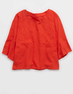 Aerie It's Casual Knit Slub T-Shirt