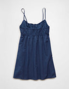 AE Button-Up Lace Insert Mini Dress