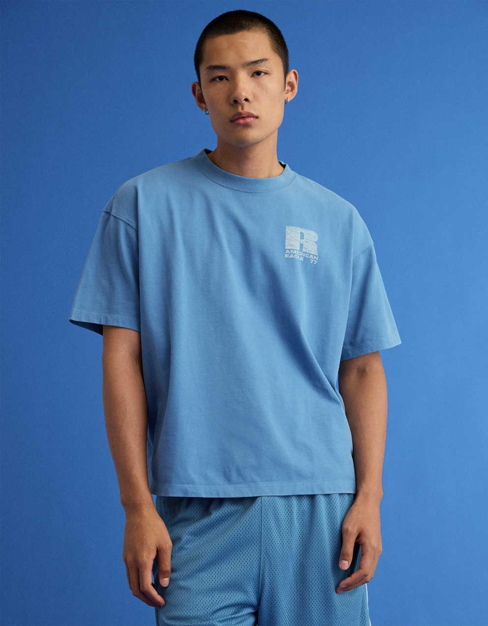 AE x Russell Athletic Heavyweight Eagle Graphic T-Shirt