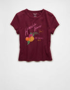 AE Fitted Cropped Graphic T-Shirt