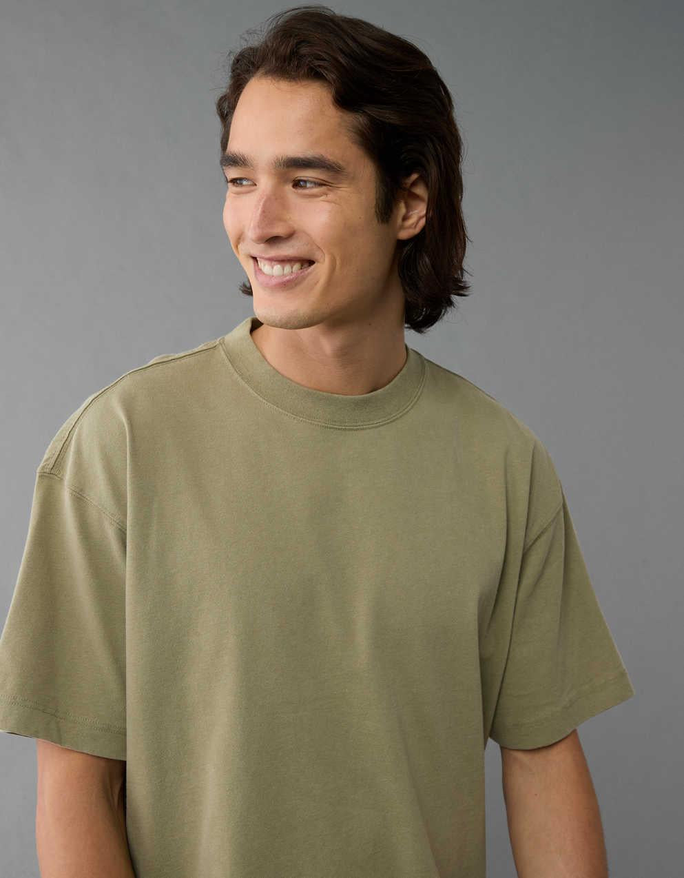 AE Boxy Fit Sueded Jersey T-Shirt