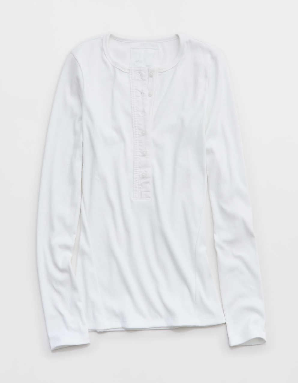 Aerie Essential Henley Layering T-Shirt