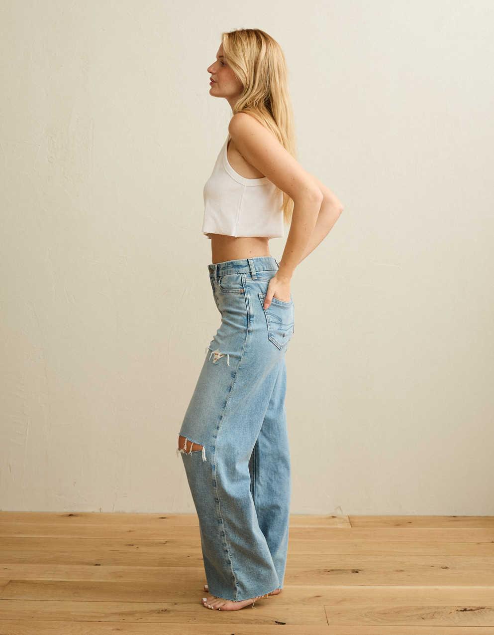 AE Curvy Super High-Waisted Baggy Jean