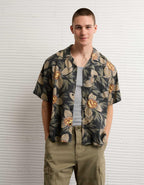 AE Relaxed Fit Camp Collar Button-Up Shirt