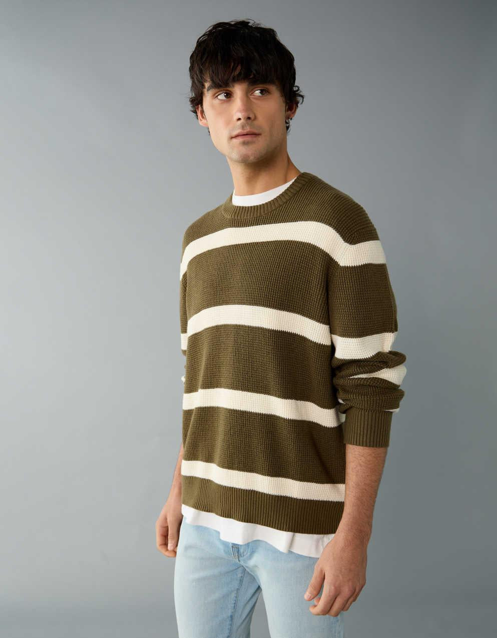 AE Waffle Crew Neck Sweater