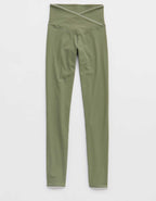OFFLINE By Aerie Real Me XTRA Ribbed Picot Trim Crossover Legging