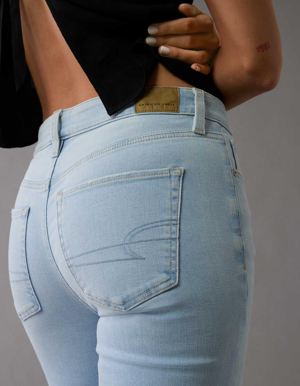 AE High-Waisted Kick Bootcut Crop Jean