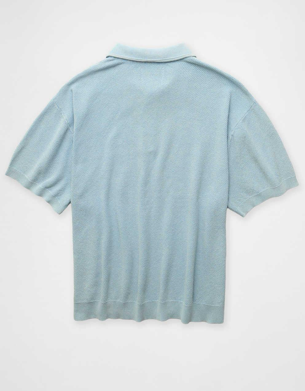 AE Garment-Washed Sweater Polo