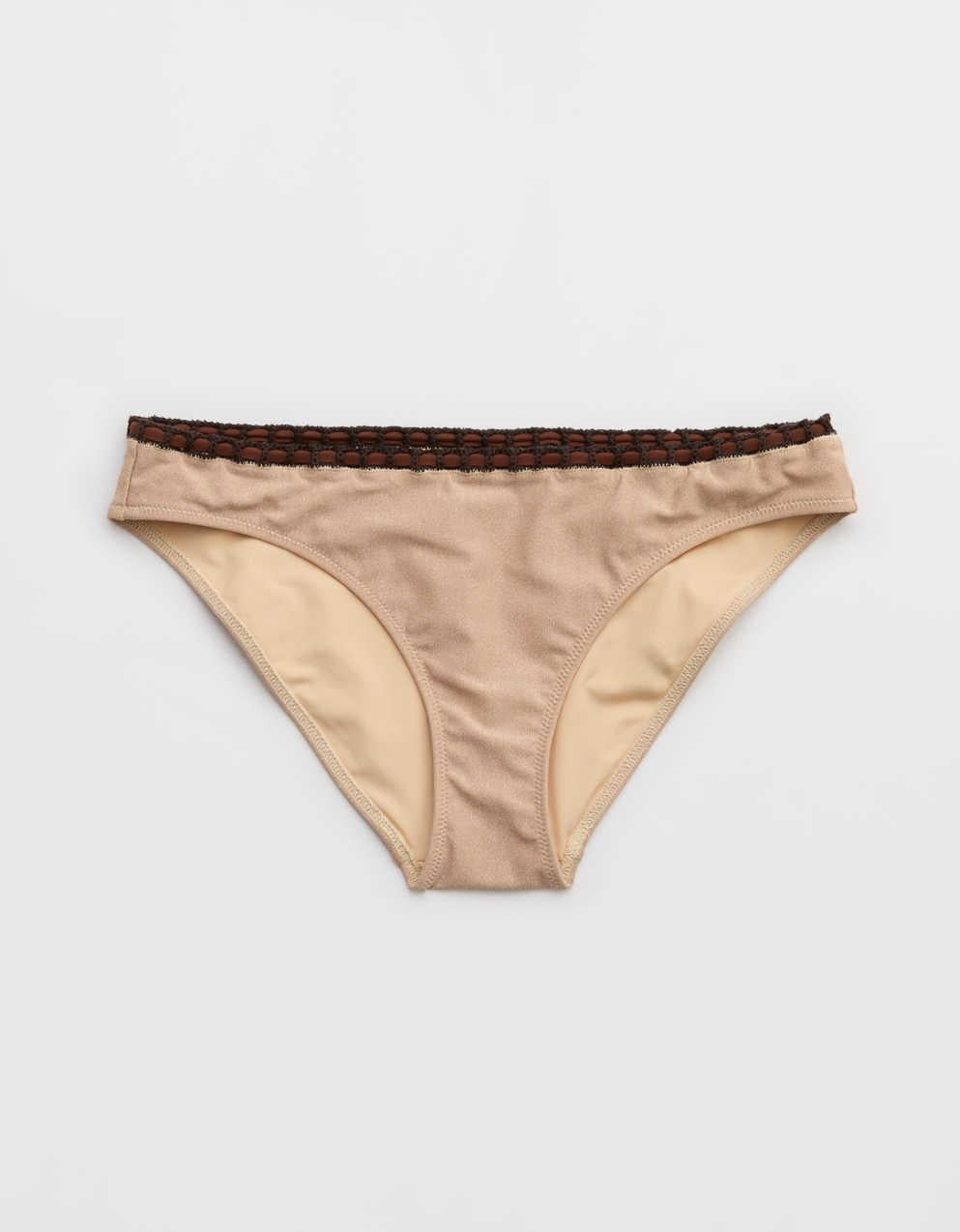 Aerie Crochet Full Coverage Classic Bikini Bottom
