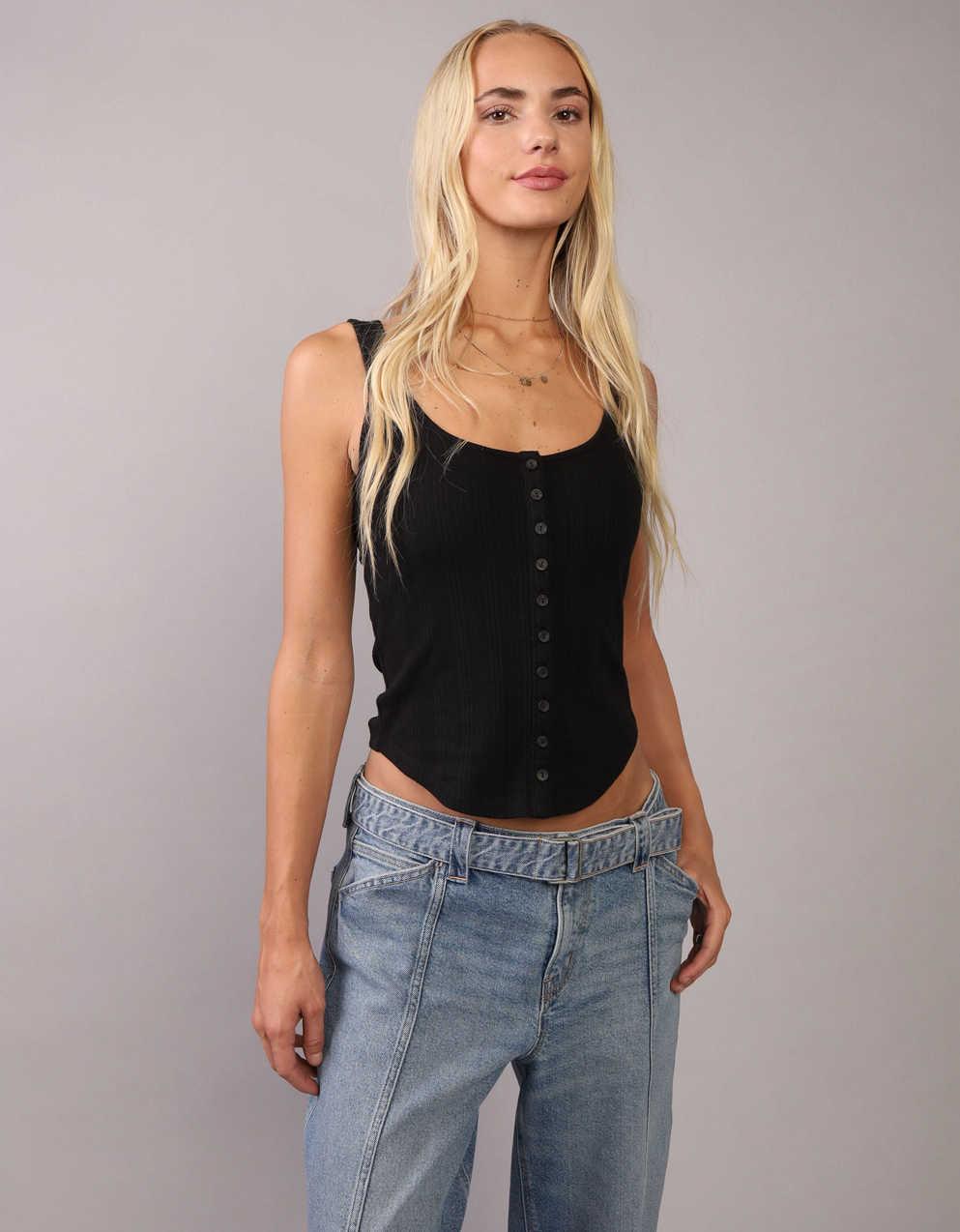 AE Pointelle Tank Top