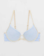 Show Off Vintage Lace Plunge Push Up Bra