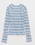 OFFLINE By Aerie Thumbs Up Fitted Ribbed T-Shirt