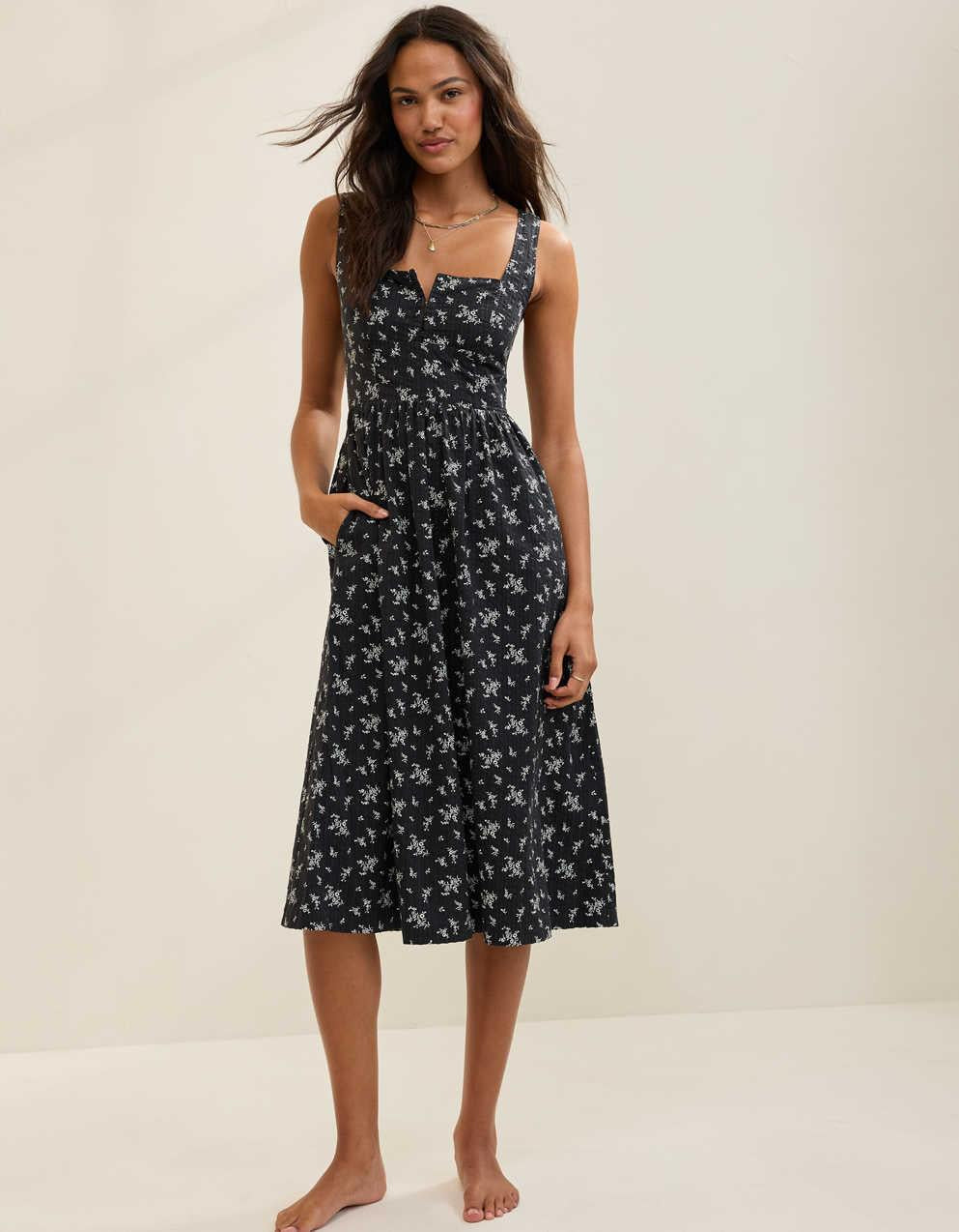 Aerie Corset Midi Dress