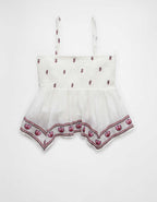 AE Handkerchief Hem Smocked Babydoll Tube Top
