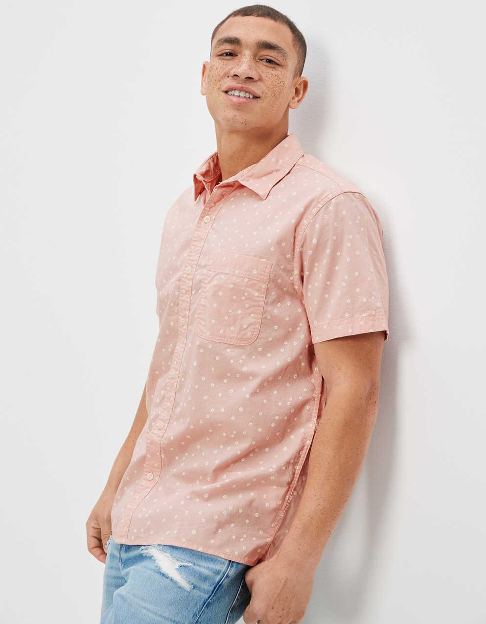 AE Micro Dot Button-Up Resort Shirt