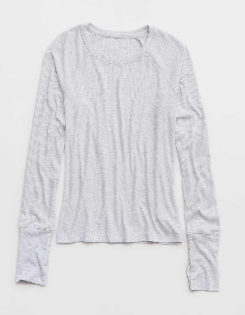 OFFLINE By Aerie Thumbs Up Fitted Ribbed T-Shirt