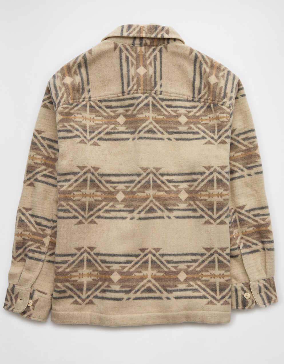 AE Printed Shirt Jacket