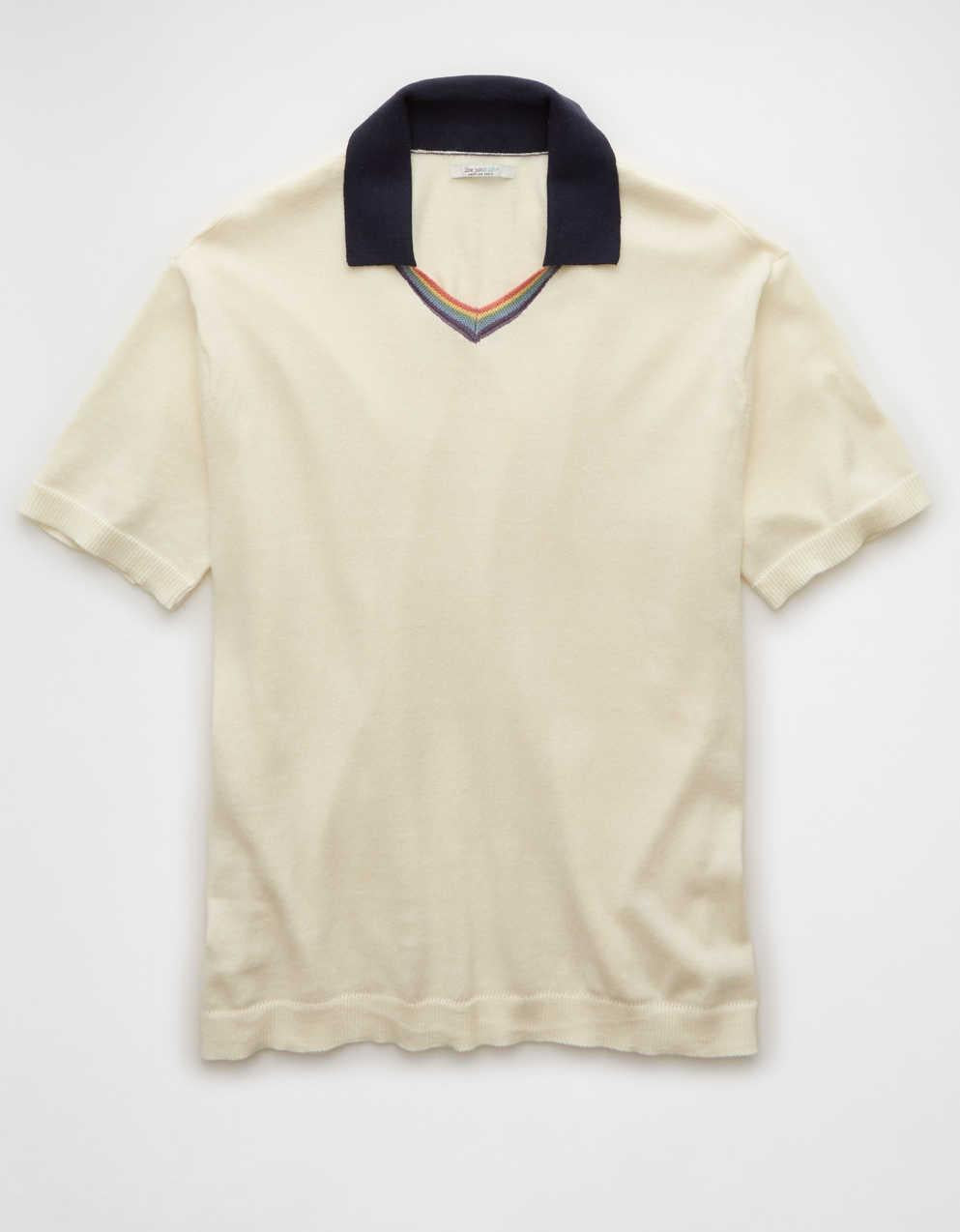 AE Pride Weekend Sweater Polo Shirt