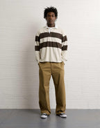 AE Long Sleeve Boxy Rugby Polo Shirt
