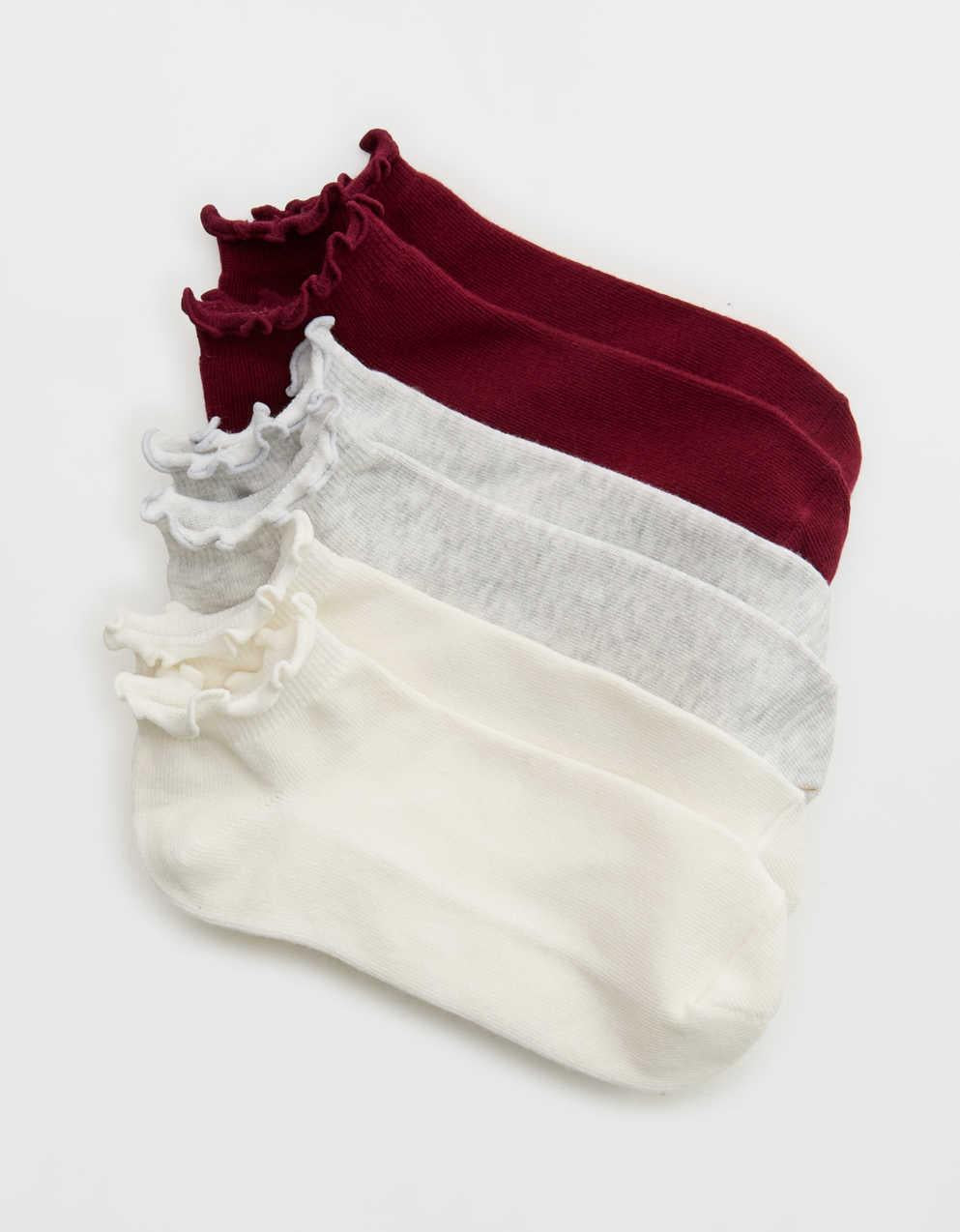 Aerie Ruffle Ankle Sock 3-Pack