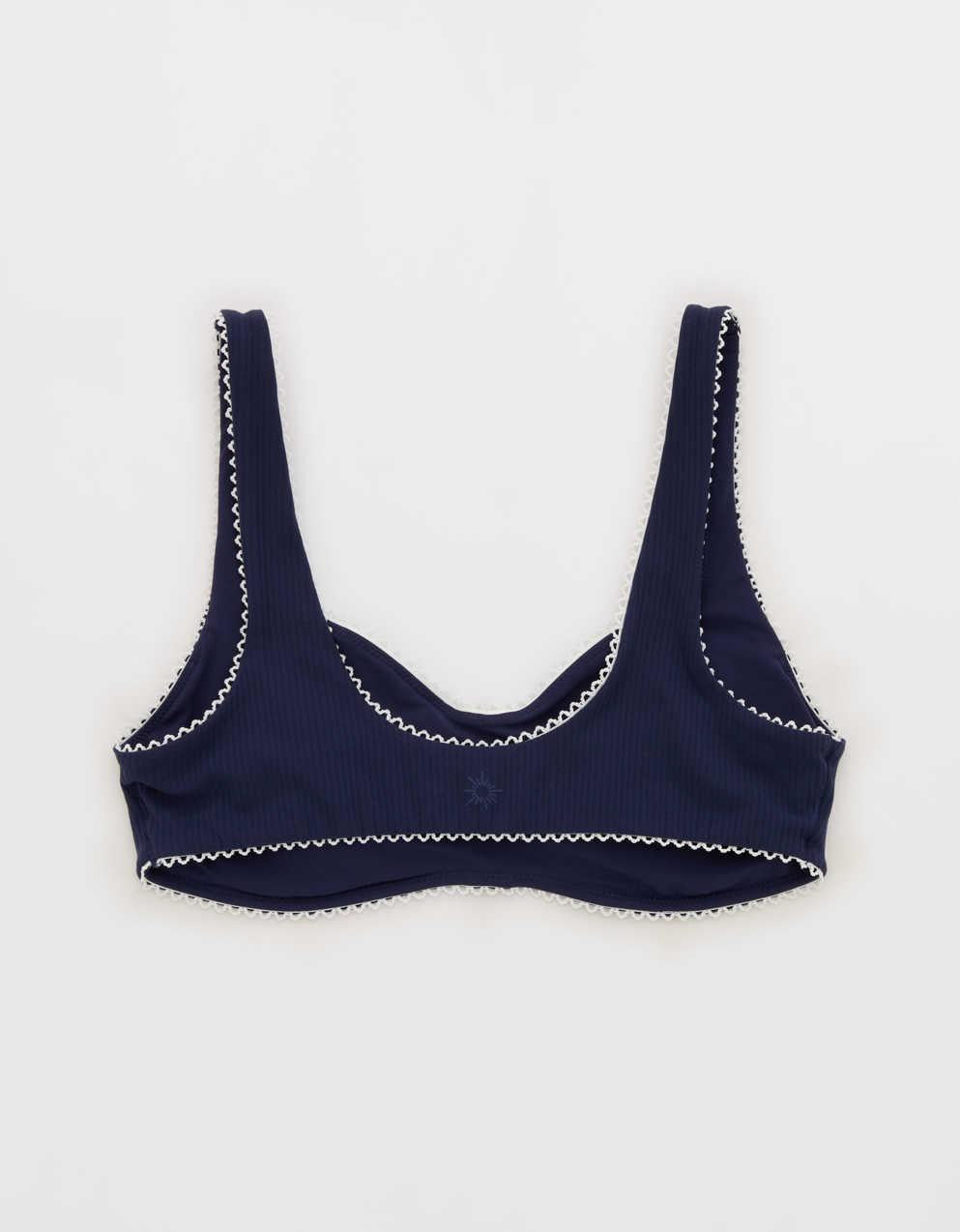 OFFLINE By Aerie Real Me XTRA Rib Picot Sports Bra