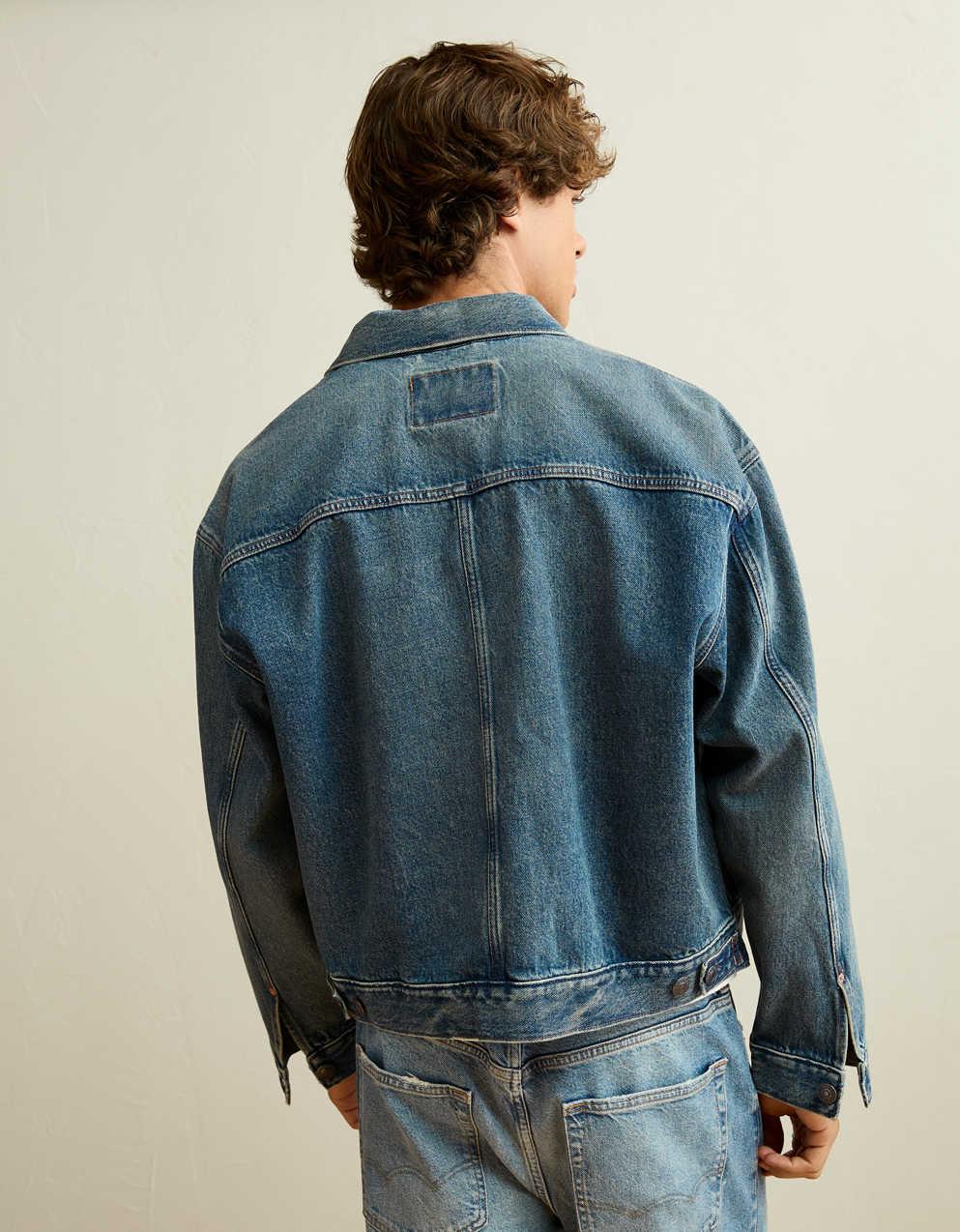AE Relaxed Fit Denim Utility Jacket